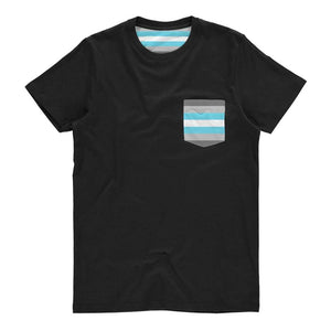 Demiboy Pride Flag Pocket T Shirt | Rainbow & Co
