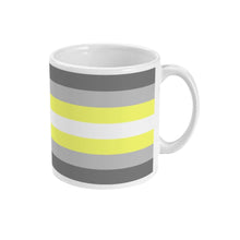 Load image into Gallery viewer, Demigender Pride Flag Coffee Mug | Rainbow &amp; Co