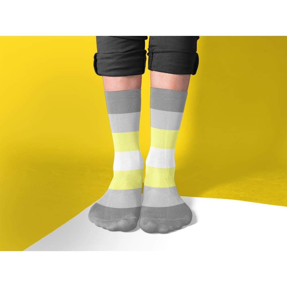 Demigender Pride Flag Tube Socks | Rainbow & Co