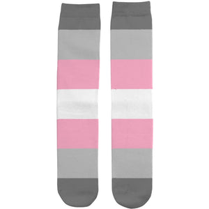 Demigirl Pride Flag Tube Socks | Rainbow & Co
