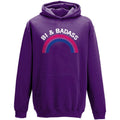 Bisexual Pride Hoodie | Bi & Badass | Rainbow & Co