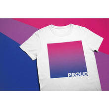 Load image into Gallery viewer, Proud Bisexual T Shirt | Rainbow &amp; Co