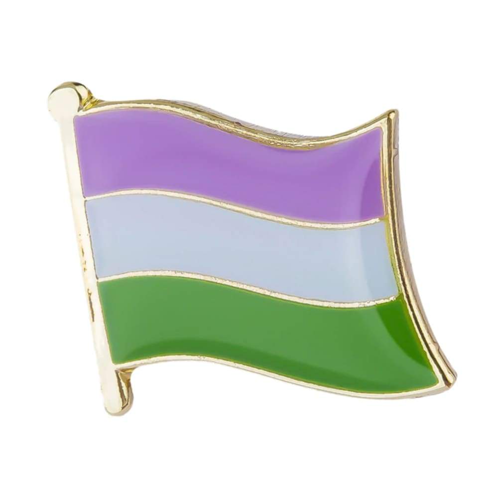 Genderqueer Flag Pin | Rainbow & Co
