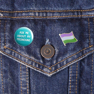 Genderqueer Flag Pin | Rainbow & Co