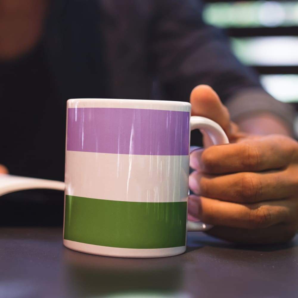 Genderqueer Pride Flag Coffee Mug | Rainbow & Co