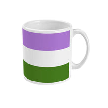 Load image into Gallery viewer, Genderqueer Pride Flag Coffee Mug | Rainbow &amp; Co