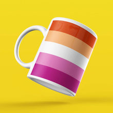Load image into Gallery viewer, Lesbian Community Pride Flag Coffee Mug | Rainbow &amp; Co