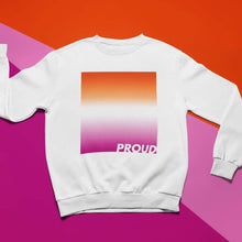 Load image into Gallery viewer, Proud Lesbian Sweatshirt - Community Voted Flag | Rainbow &amp; Co
