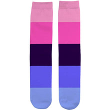 Load image into Gallery viewer, Omnisexual Pride Flag Tube Socks | Rainbow &amp; Co