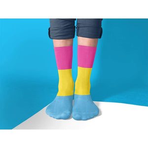 Pansexual Pride Flag Tube Socks | Rainbow & Co