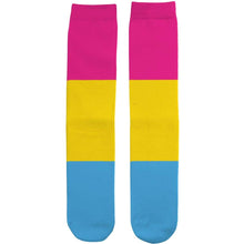 Load image into Gallery viewer, Pansexual Pride Flag Tube Socks | Rainbow &amp; Co