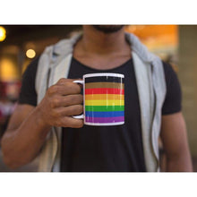 Load image into Gallery viewer, Philly Gay Pride Flag Coffee Mug | Rainbow &amp; Co