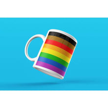 Load image into Gallery viewer, Philly Gay Pride Flag Coffee Mug | Rainbow &amp; Co