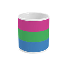 Load image into Gallery viewer, Polysexual Pride Flag Coffee Mug | Rainbow &amp; Co
