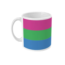 Load image into Gallery viewer, Polysexual Pride Flag Coffee Mug | Rainbow &amp; Co