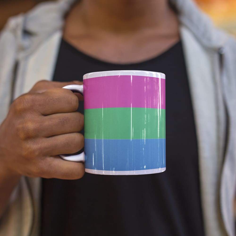 Polysexual Pride Flag Coffee Mug | Rainbow & Co