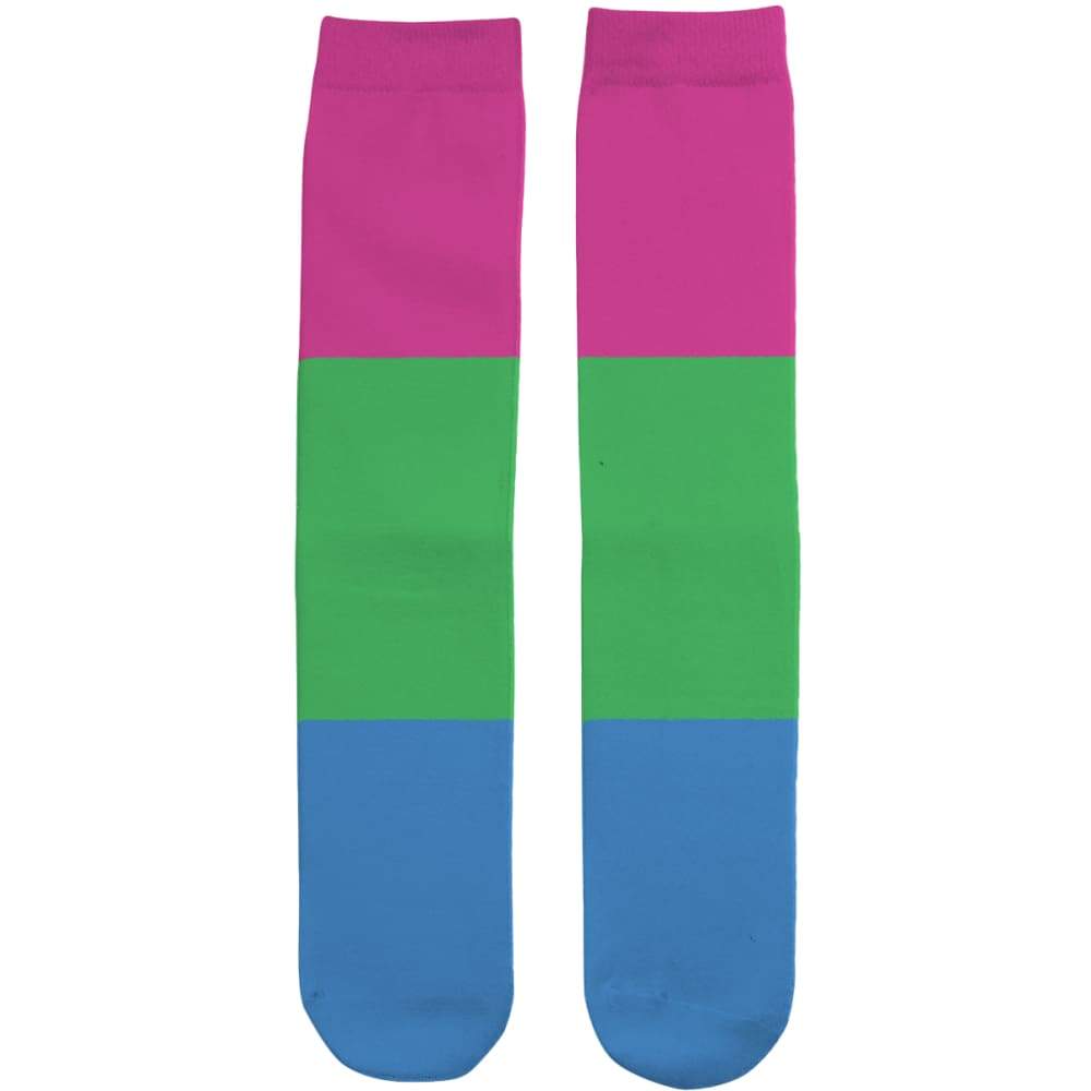 Polysexual Pride Flag Tube Socks | Rainbow & Co