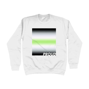 Proud Agender Sweatshirt | Rainbow & Co