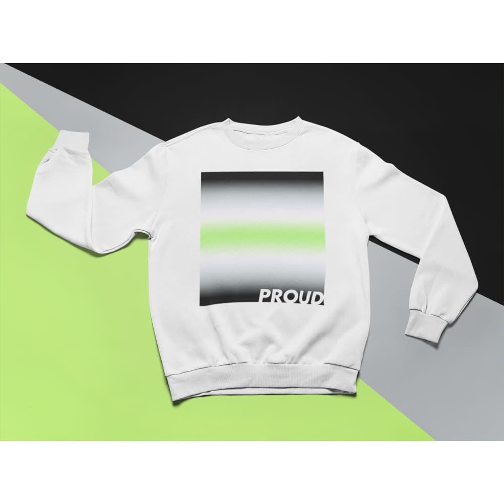 Proud Agender Sweatshirt | Rainbow & Co