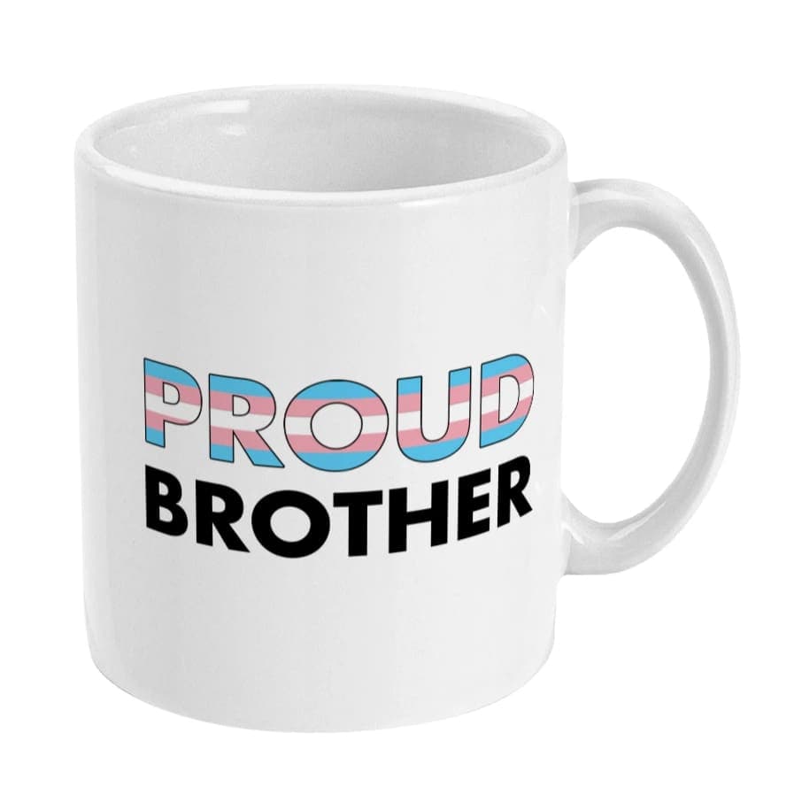 Proud Brother - Transgender Flag Mug | Rainbow & Co