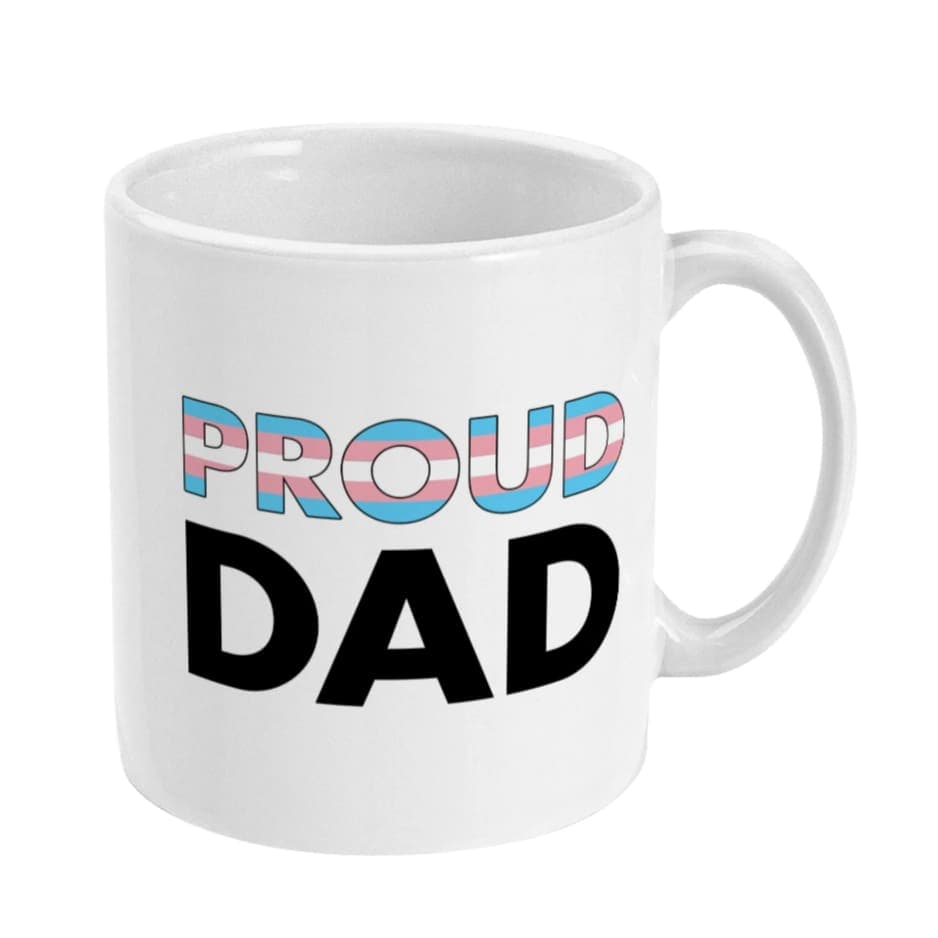 Proud Dad - Transgender Flag Mug | Rainbow & Co
