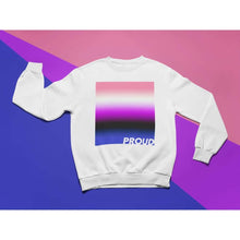 Load image into Gallery viewer, Proud Genderfluid Sweatshirt | Rainbow &amp; Co