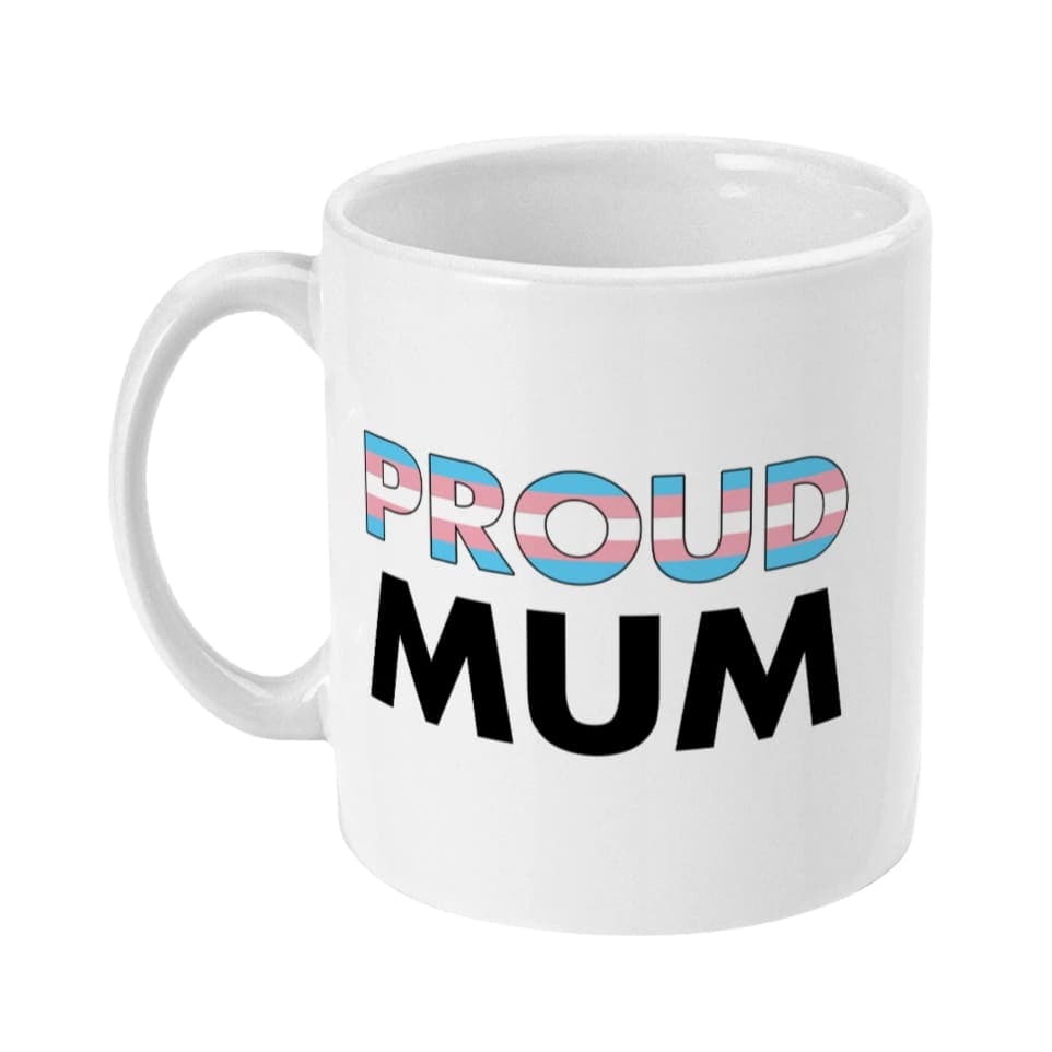 Proud Mum - Transgender Flag Mug | Rainbow & Co
