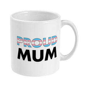 Proud Mum - Transgender Flag Mug | Rainbow & Co