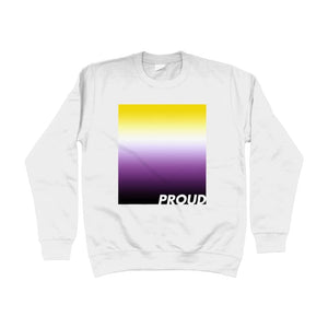Proud Non Binary Sweatshirt | Rainbow & Co