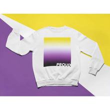Load image into Gallery viewer, Proud Non Binary Sweatshirt | Rainbow &amp; Co