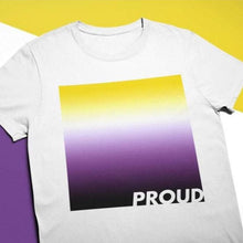 Load image into Gallery viewer, Proud Non Binary T Shirt | Rainbow &amp; Co