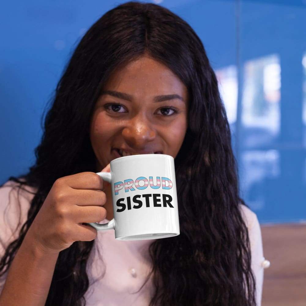 Proud Sister - Transgender Flag Mug | Rainbow & Co