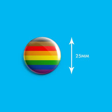Load image into Gallery viewer, QPOC Inclusive Pride Flag Badge | Rainbow &amp; Co
