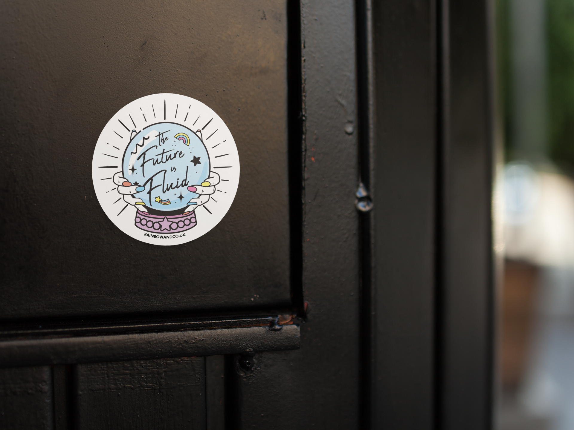 Future is Fluid Vinyl Sticker | Rainbow & Co