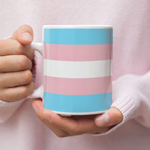 Load image into Gallery viewer, Transgender Pride Flag Coffee Mug | Rainbow &amp; Co