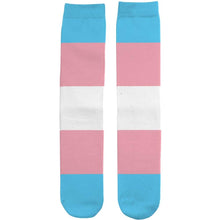 Load image into Gallery viewer, Transgender Pride Flag Tube Socks | Rainbow &amp; Co